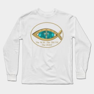 Jesus-The Way, The Truth, The Light Long Sleeve T-Shirt